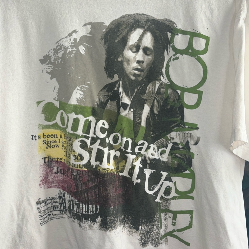 Bob Marley come on and stir it up t-shirt